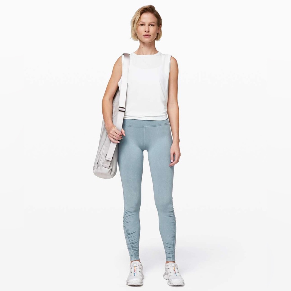 Lululemon Inner Glow Tight 28" - Washed Chambray - 4